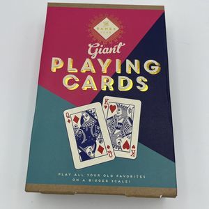 Giant Playing Cards The Games Club Poker Solitaire Poker 5.5 x 8.25 New Open Box